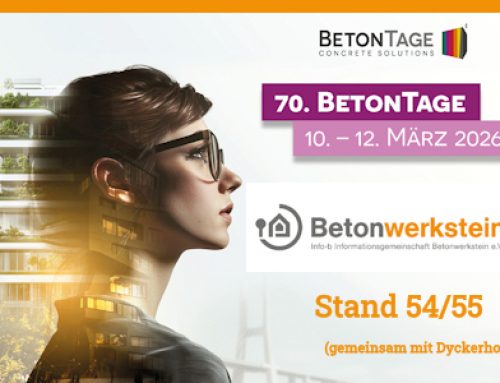 70. BetonTage – Besuchen Sie uns am Info-b Ausstellungsstand!